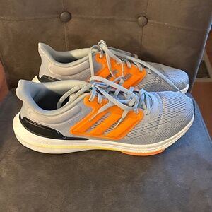 Men’s Adidas Ultra Bounce Grey & Orange Sneakers Jogging shoes Size 11